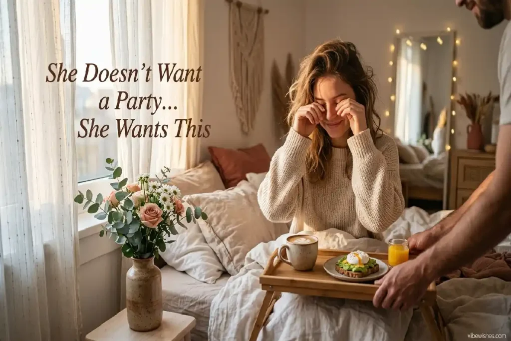 quiet birthday celebration ideas for wife breakfast in bed surprise