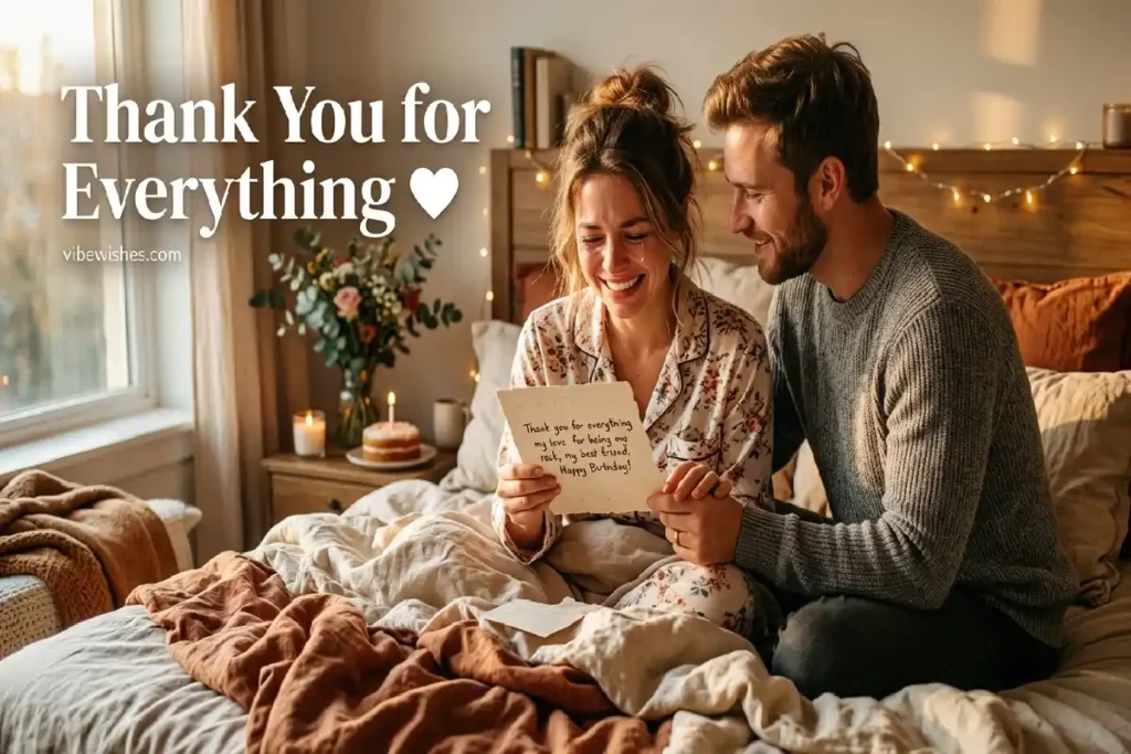 thank you birthday message for wife emotional morning gratitude note