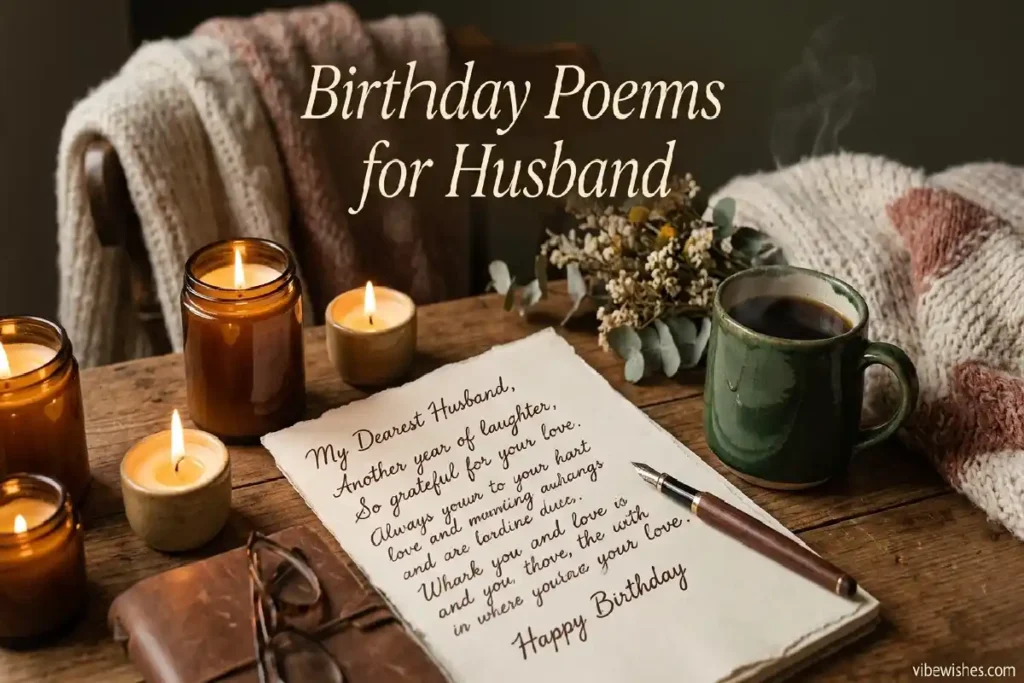 birthday poems for husband handwritten romantic love message idea