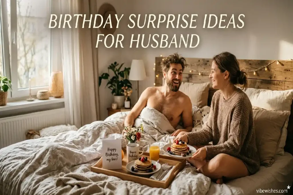 birthday surprise ideas for husband breakfast in bed romantic morning