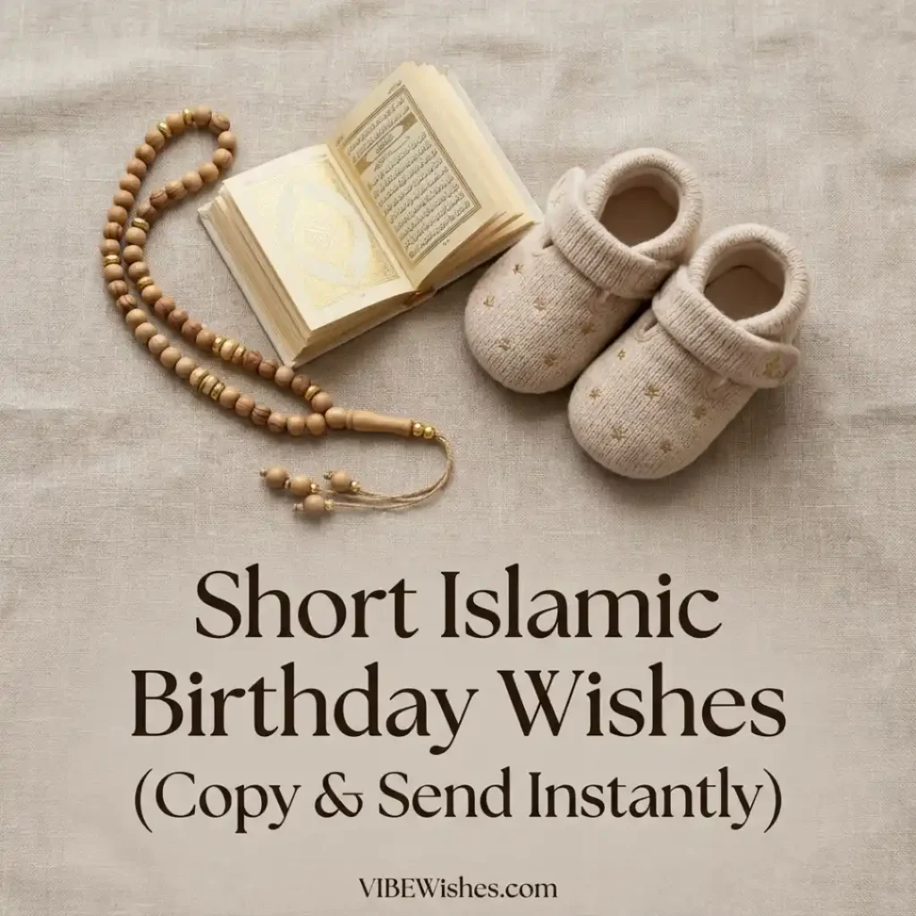 A green and gold spiritual graphic for Islamic birthday wishes for pregnant wife showing hands raised in dua.
