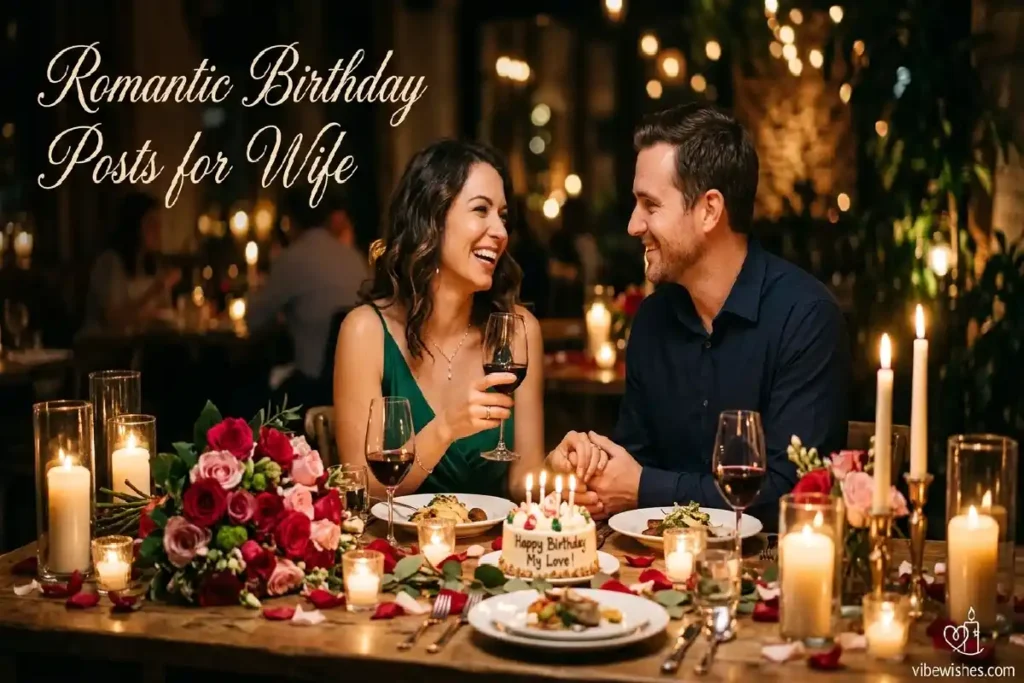 romantic birthday announcement for wife ideas