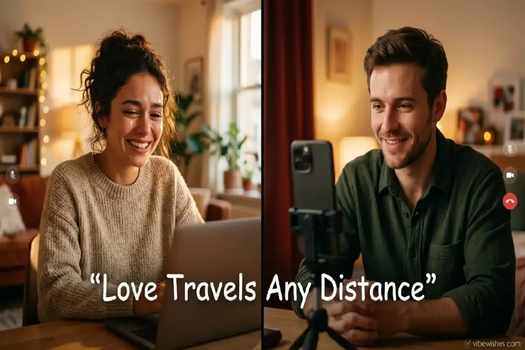romantic long distance birthday wishes for wife video call love