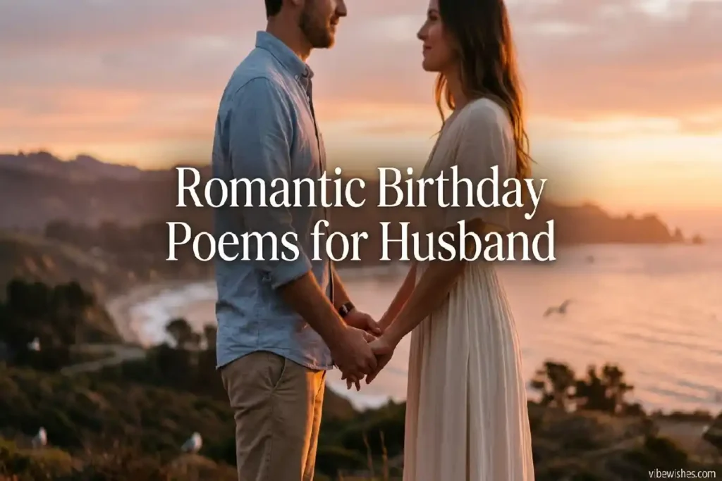 romantic birthday poems for husband emotional love sunset moment