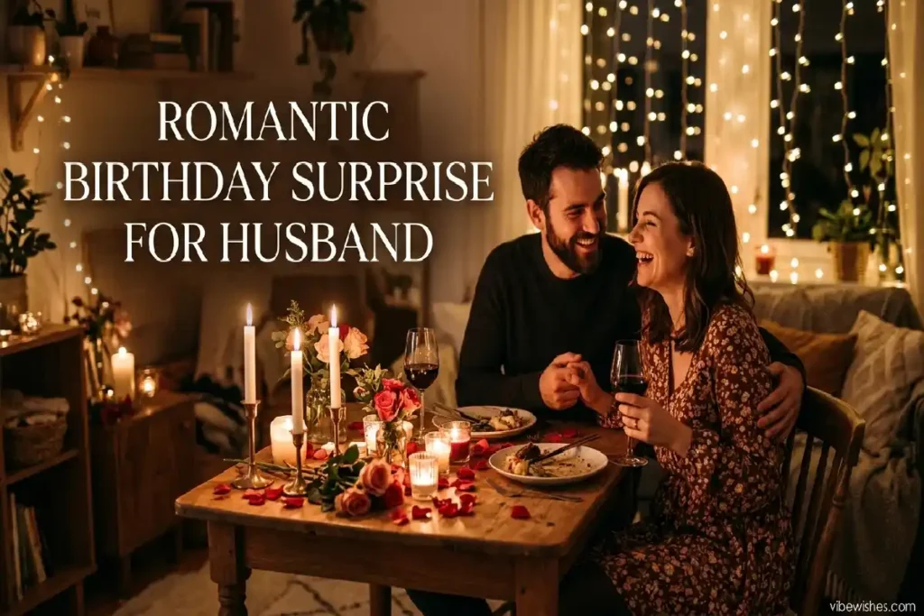 romantic birthday surprise ideas for husband candlelight dinner at home