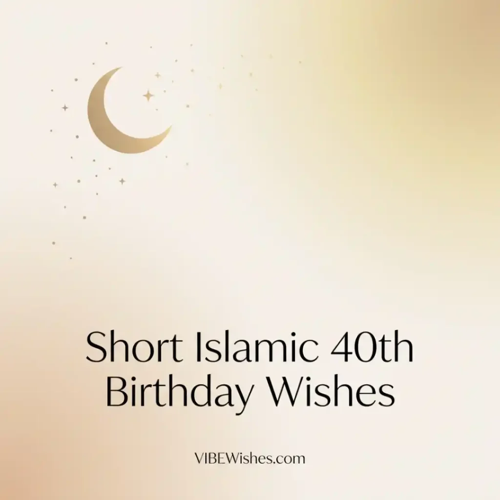 A clean minimalist layout featuring a cup of coffee and green leaves on a table, ideal for writing short Islamic 40th birthday wishes.