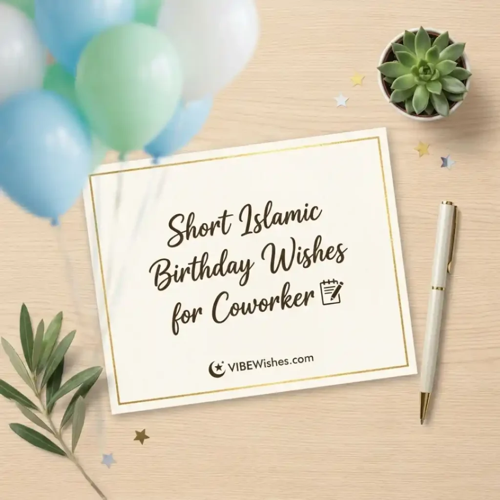 A warm professional interaction highlighting workplace support and respect, representing deep appreciation and Islamic birthday wishes for coworker.