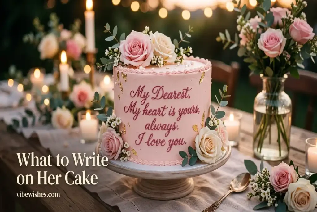 birthday cake ideas for wife inscription message