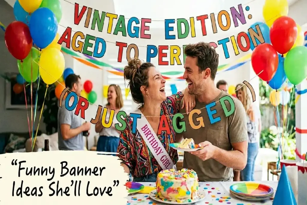 funny birthday banner for wife ideas