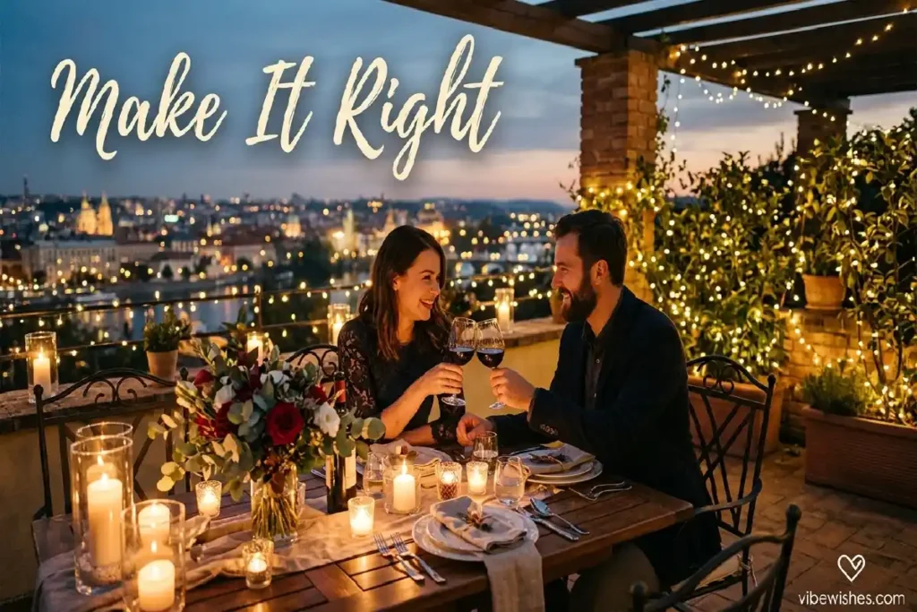 missed wife birthday recovery ideas romantic dinner