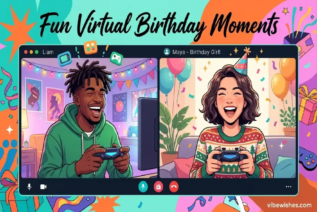 virtual birthday celebration for wife fun video call activities