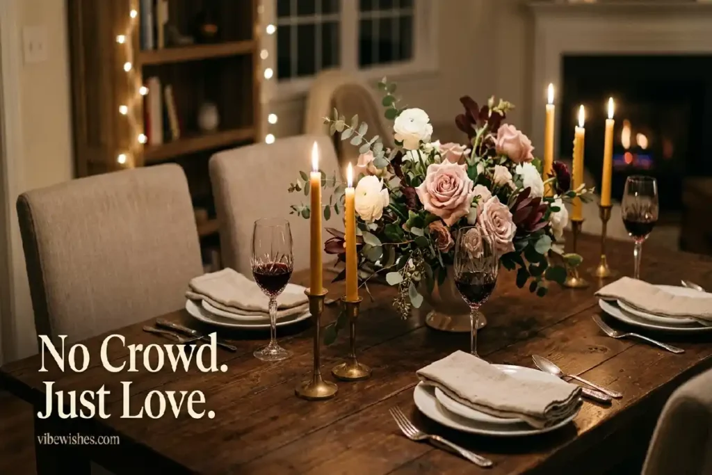quiet birthday celebration ideas for wife candlelight dinner at home