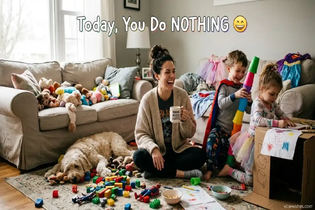 funny birthday wishes for stay at home mom wife relatable image