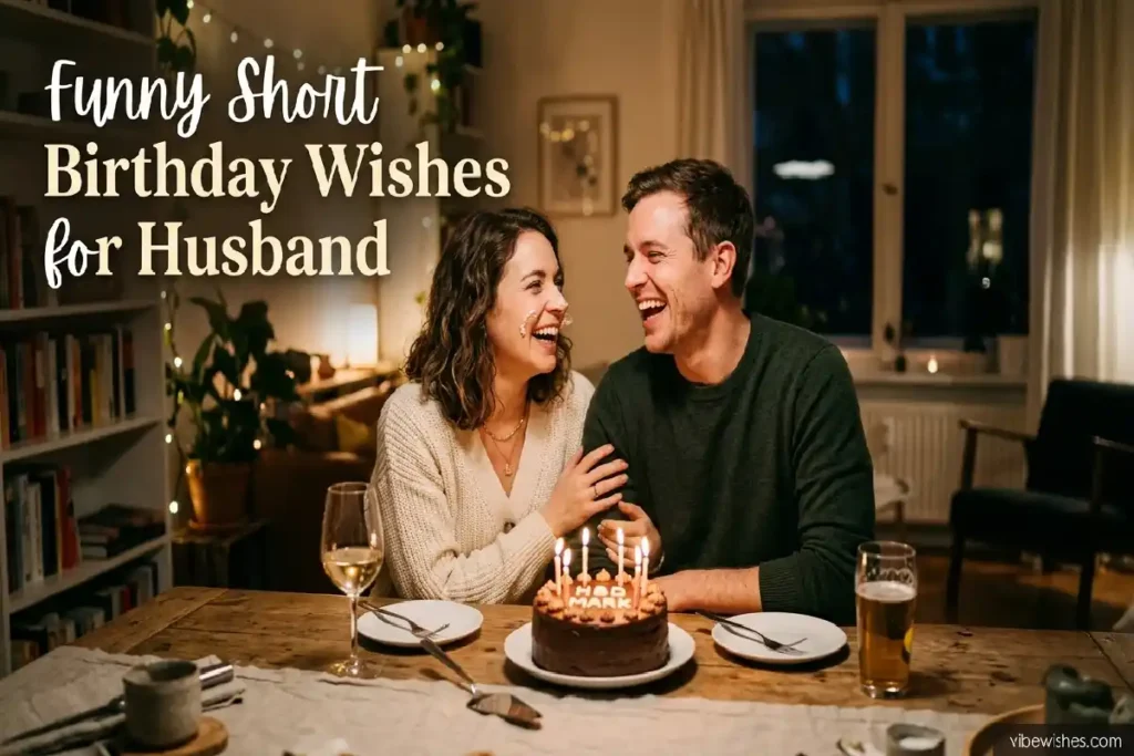 funny short birthday wishes for husband cute messages