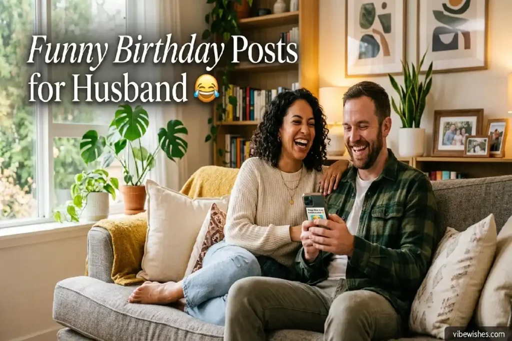 funny birthday announcement for husband social media captions