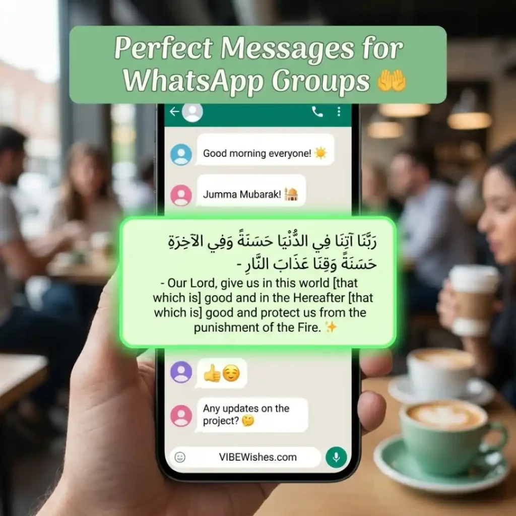 A warm family gathering illustration to share as a meaningful Islamic birthday WhatsApp status.