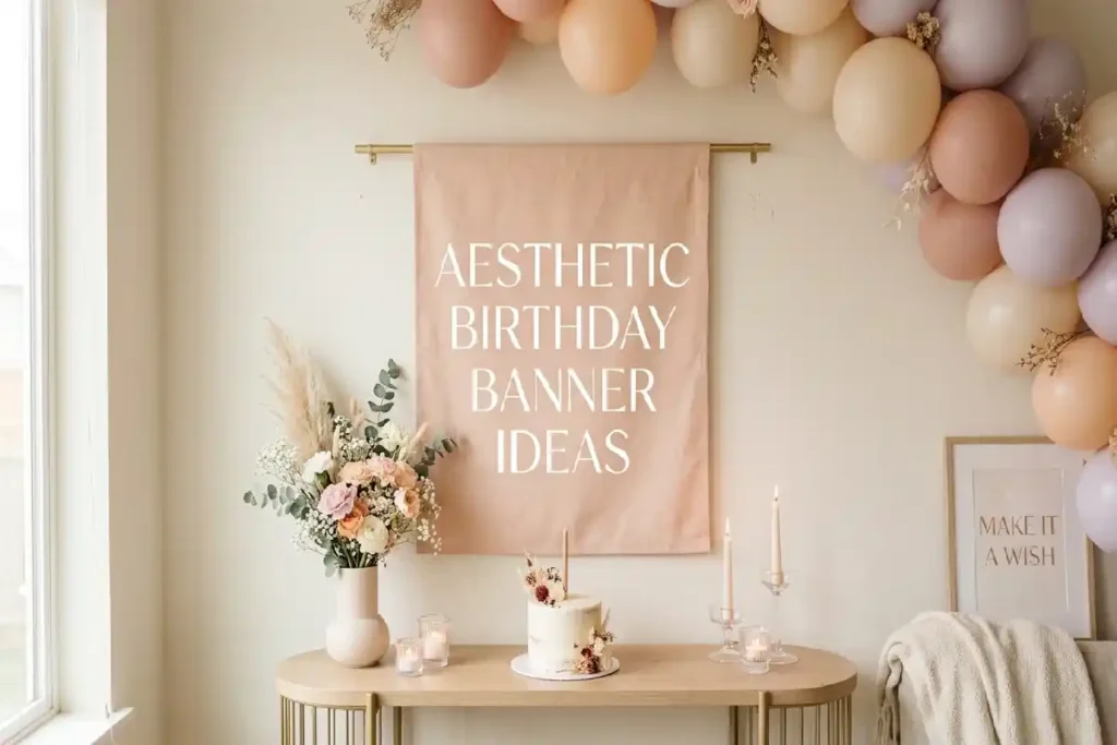 aesthetic birthday banner for wife backdrop ideas