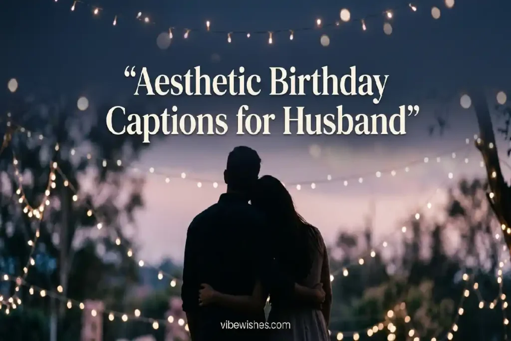 aesthetic birthday captions for husband minimalist romantic vibewishes.com