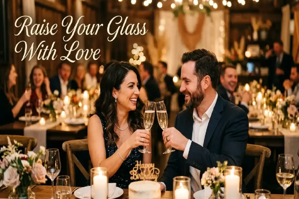 emotional birthday toast for husband heartfelt celebration speech moment