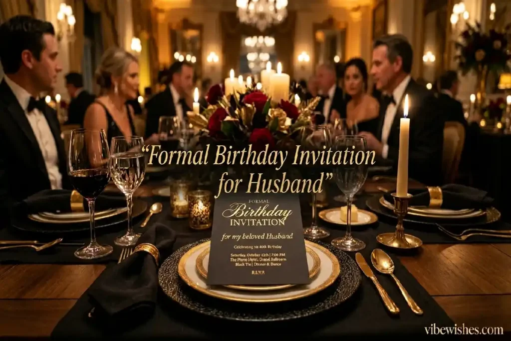 formal birthday invitation for husband dinner invite wording vibewishes.com