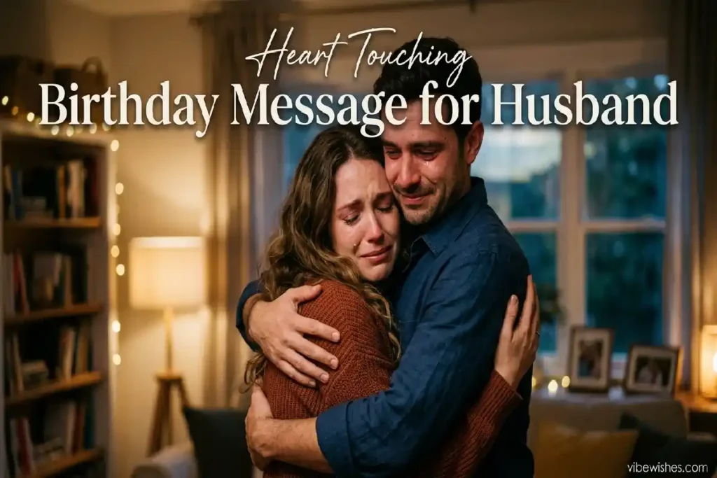 heart touching birthday announcement for husband message