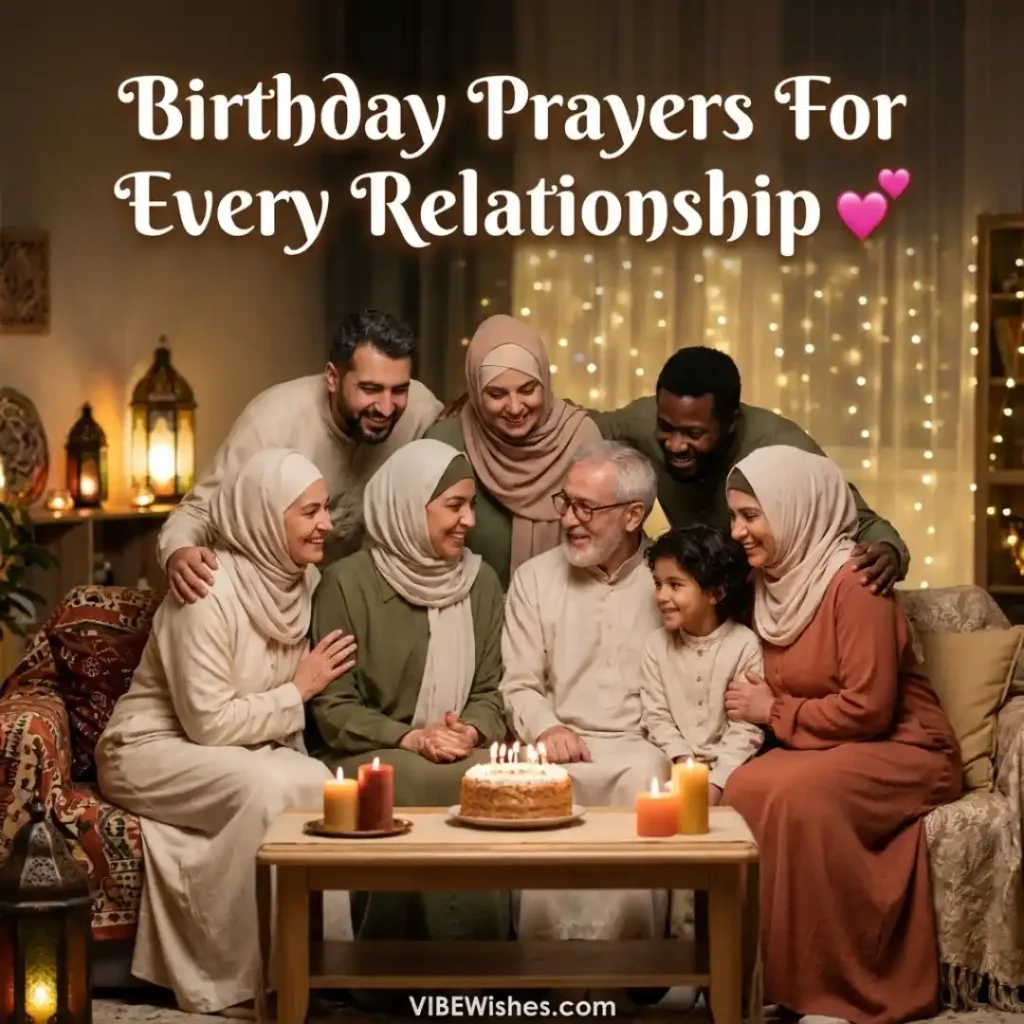 A peaceful woman praying at sunset on a hillside, matching a spiritual Islamic birthday prayer message.