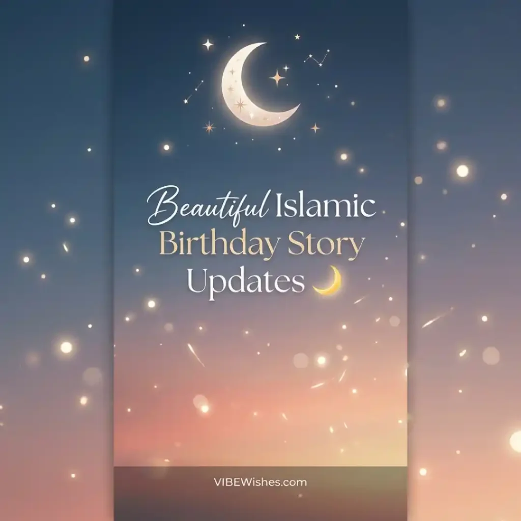 A woman praying at golden hour matching a spiritual Islamic birthday WhatsApp status theme.
