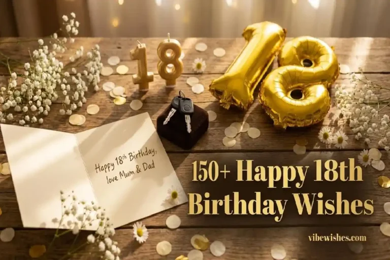 150+ heartfelt 18th birthday wishes — emotional, funny and romantic messages for every person at vibewishes.com
