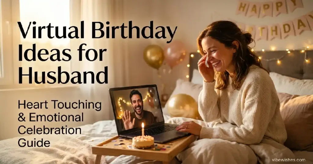 virtual birthday ideas for husband romantic video call celebration vibewishes.com