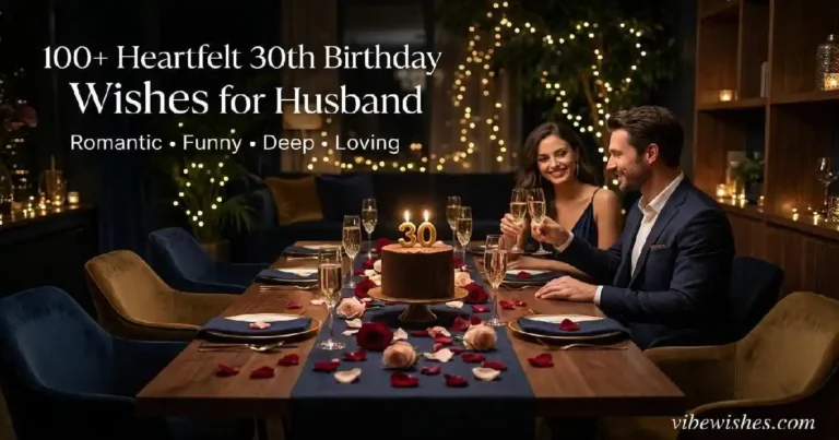 "30th birthday celebration with gold candles and romantic lighting - heartfelt birthday wishes for husband turning thirty"