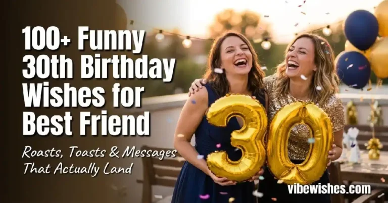 "Two best friends laughing together at 30th birthday celebration with confetti and balloons - funny birthday wishes for bestie turning thirty"