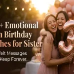 "Two sisters hugging and laughing at 30th birthday celebration - emotional heartfelt birthday wishes for sister turning thirty"