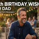 "Confident handsome father in his 40s smiling warmly - heartfelt 40th birthday wishes for dad feature image"