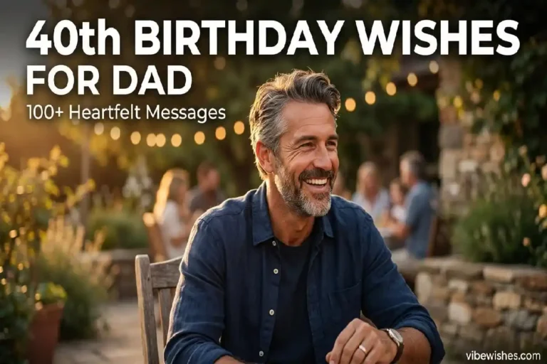 "Confident handsome father in his 40s smiling warmly - heartfelt 40th birthday wishes for dad feature image"