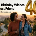 "Two adult sisters embracing lovingly at 40th birthday celebration - sweet birthday wishes for sister feature image"