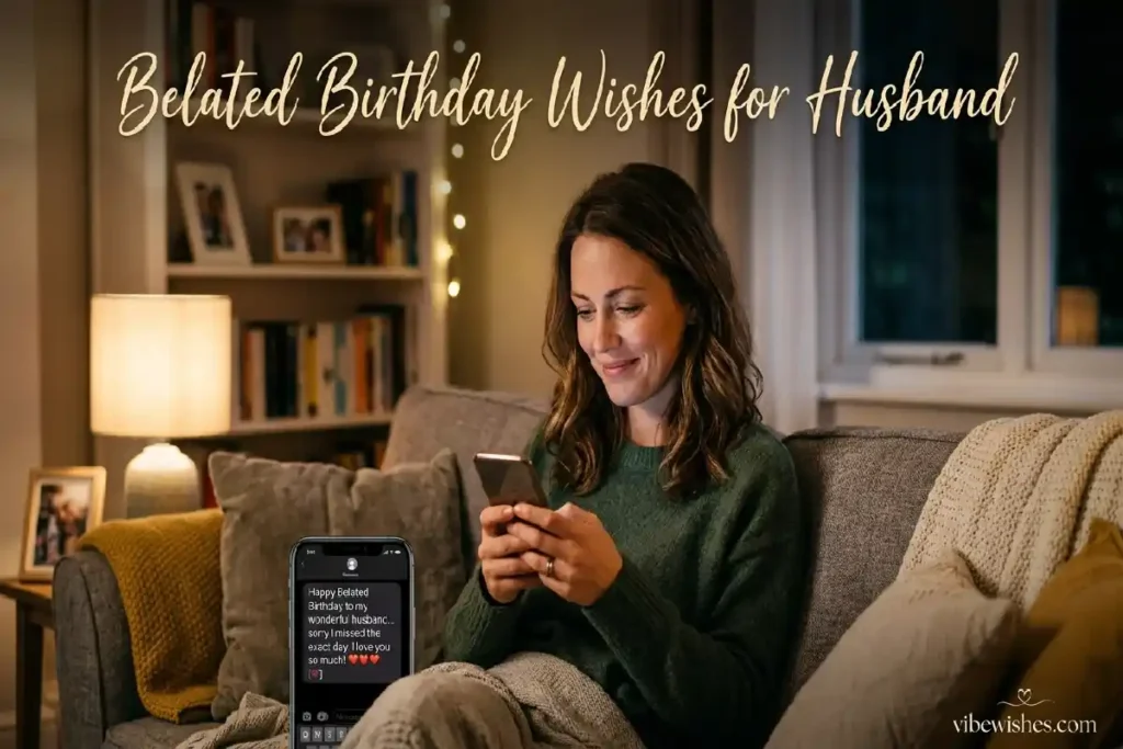 late belated birthday wishes for husband emotional realization vibewishes.com