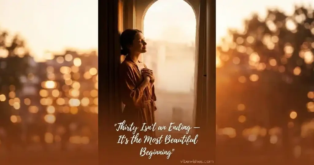 Emotional 30th birthday wishes — turning 30 as a beautiful new beginning