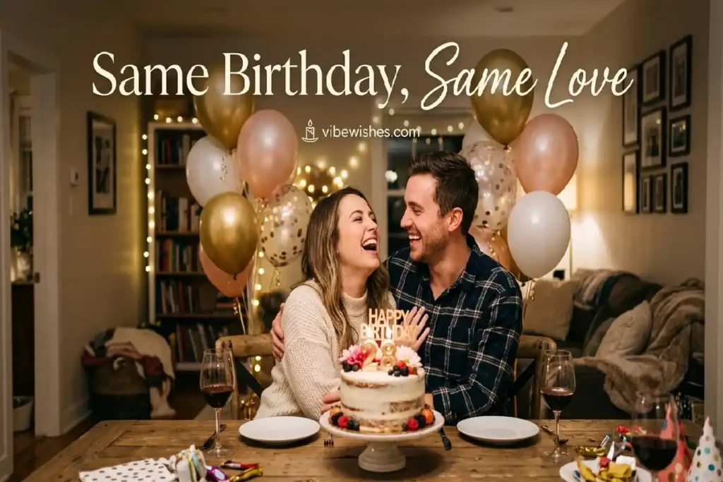 romantic same birthday husband wife wishes couple