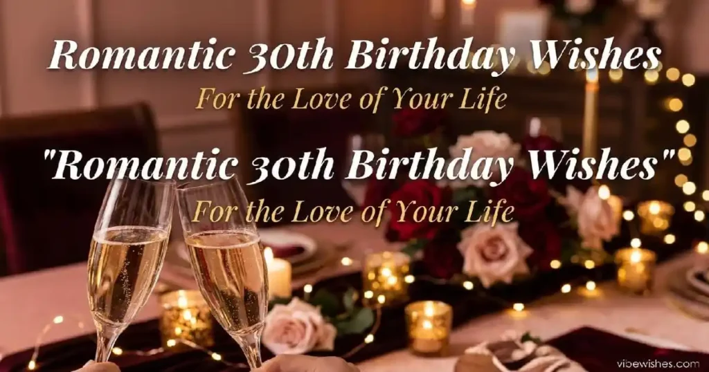Romantic 30th birthday wishes for the love of your life — heartfelt milestone messages