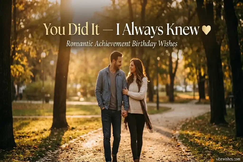 romantic birthday wishes husband success achievement love message vibewishes.com