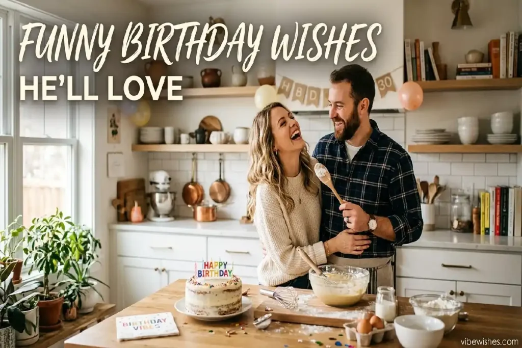 funny birthday wishes for husband best friend laughing couple