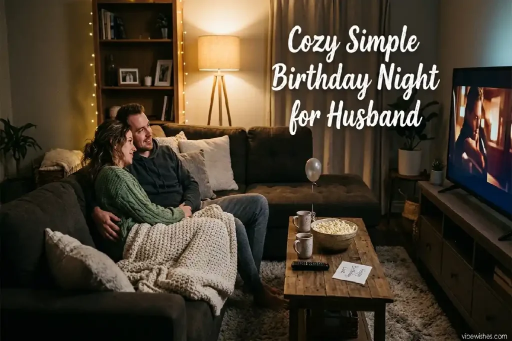 simple birthday ideas for husband cozy movie night at home vibewishes.com