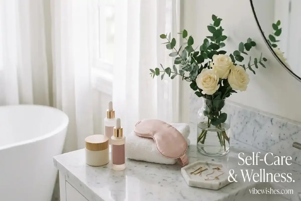 "Luxury skincare and wellness products representing self-care 30th birthday gift ideas for women entering new chapter"