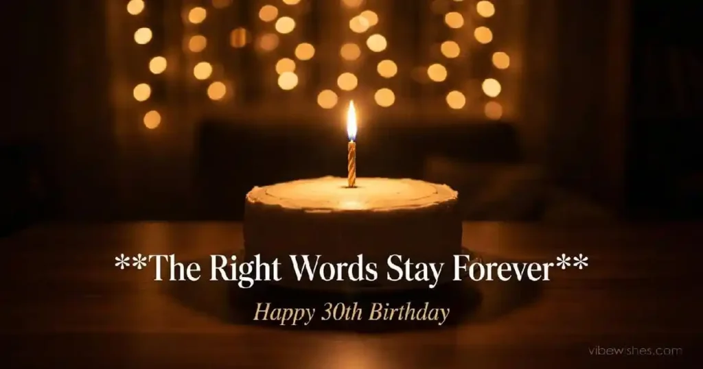 30th birthday wishes conclusion — the right words make a milestone birthday unforgettable