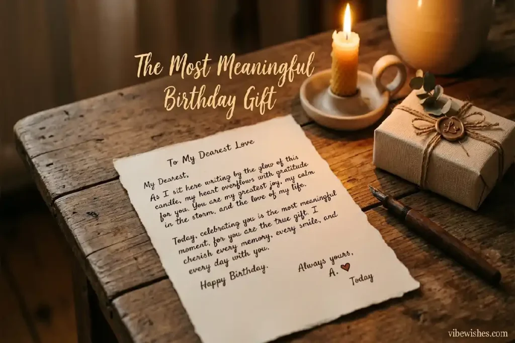 simple birthday ideas for husband emotional handwritten letter gift vibewishes.com