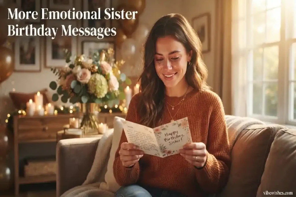 "Elegant golden writing workspace with letter and flowers - how to write heartfelt 50th birthday card for sister guide"

