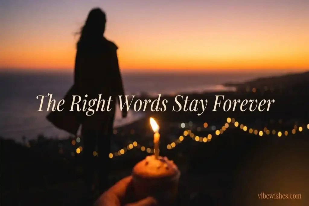 Inspirational 21st birthday sunset scene with glowing candle and horizon