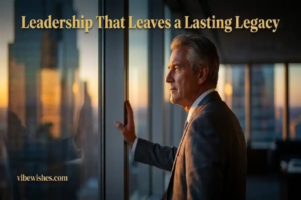 "Distinguished senior executive looking over city skyline representing deep and meaningful birthday wishes for a director"